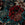 Sanders & Sanders fotobehang bloemen donkerblauw, rood en goud - 375 x 270 cm - 601461