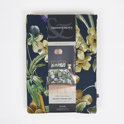 Graham & Brown Dekbedovertrek Tweepersoons Glasshouse Flora 200 x 200cm