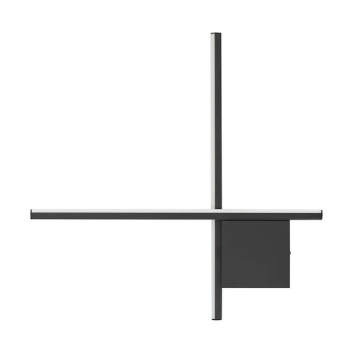 Nova Luce CROSS Geïntegreerde LED-wandlamp Sandy Black Triac dimbare LED 15W 880lm 2700K