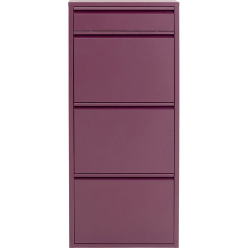 Kare Design Schoenenkast Caruso paars 3+1 laden