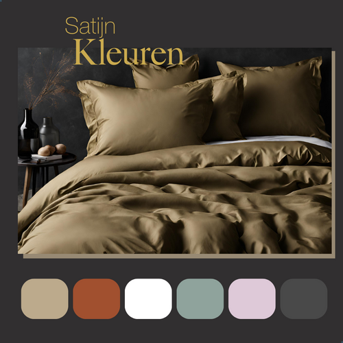 Ten Cate premium - dekbedovertrekset - 240x200/220 - 100% katoen satijn - goud - vtwonen shop