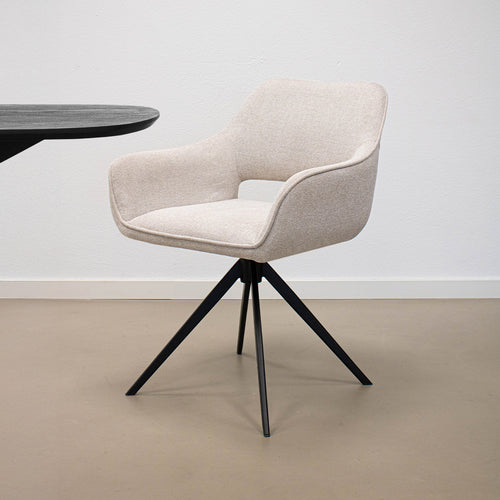 Kick draaistoel Miyo - Champagne