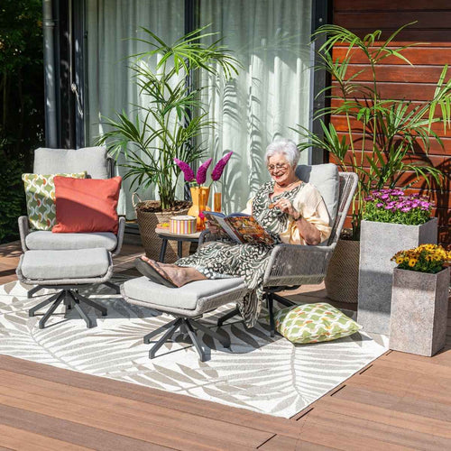 Garden Impressions loungestoelen Bosh draaibaar- Lucas bijzettafel Ø50x48 cm - vtwonen shop