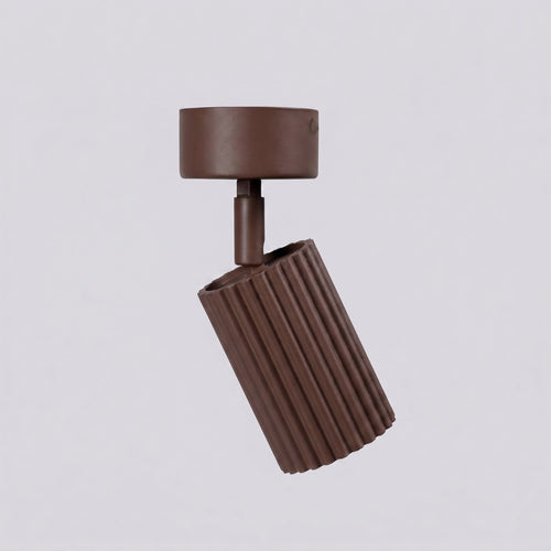 Sollux Lighting Plafondlamp KARBON 1 bruin - 7x7x18cm