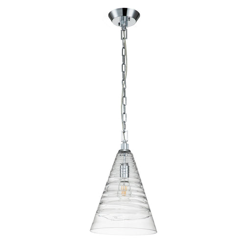 Elstead Feiss Elmore Koepel Hanglamp Plafondlamp Gepolijst Chroom