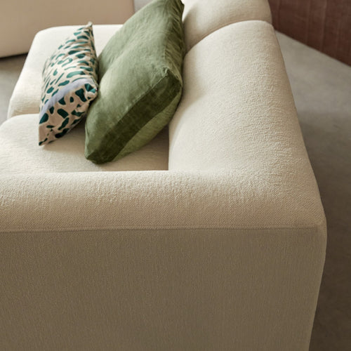 Tikamoon Modulaire bank van écru stof, 3-4 zitplaatsen - Beige
