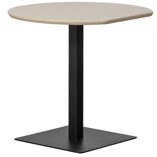 WOOOD bistro tafel eindstuk vingerlas Tablo - Eiken - Dakargrau - 80x74 - vtwonen shop