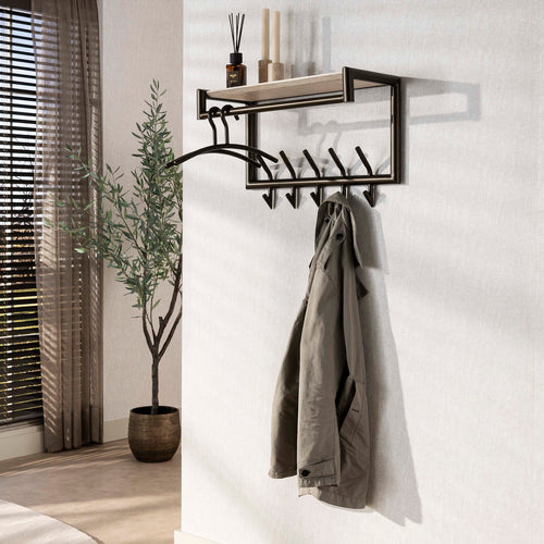 Giga Living Kapstok Terra - Travertin - 65x27x40cm