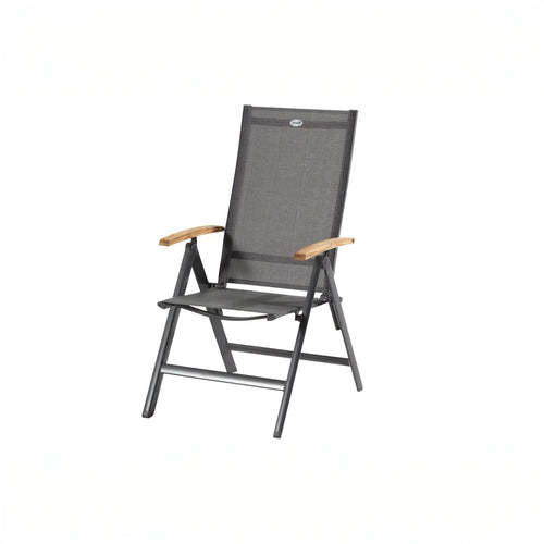 Hartman Tuinstoel Aruba - Antraciet Aluminium - Verstelbaar - Set van 2