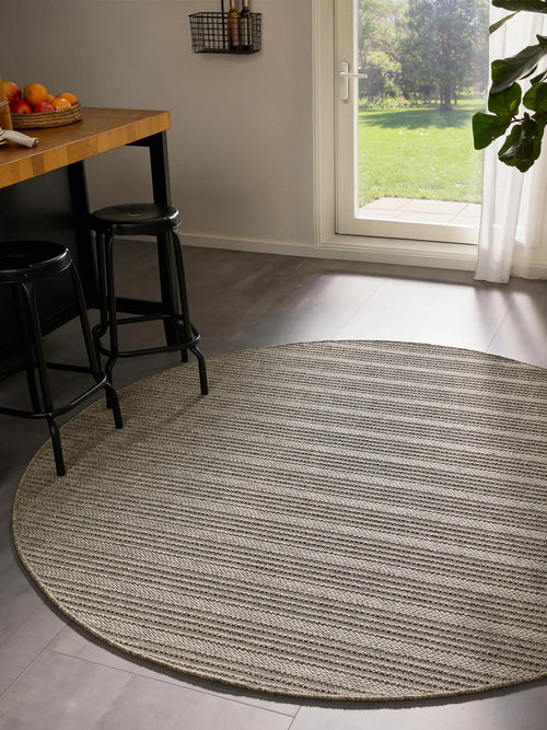 benuta binnen- en buitenkleed Naoto - beige - ø 200 cm