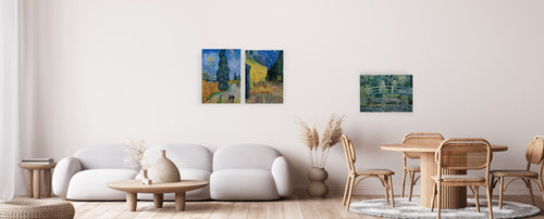 Canvas 60x40 Afdruk Waterlelies - vtwonen shop