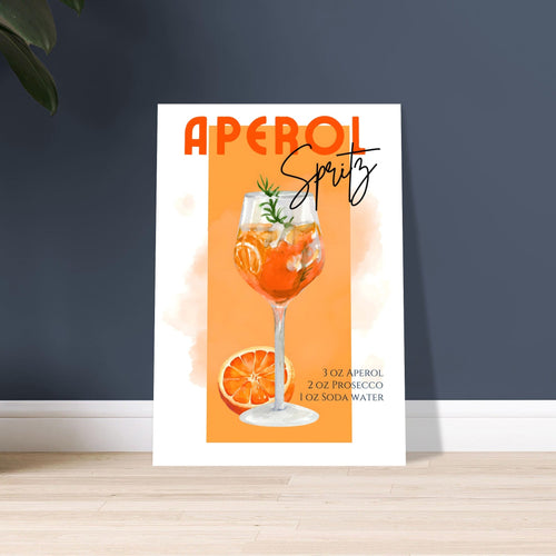 Artfulprints  Aperol Spritz - Orange   poster 30x40 cm - vtwonen shop