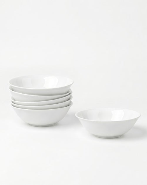 vtwonen - Pasta kommen - Wit - 20 cm - Set van 6