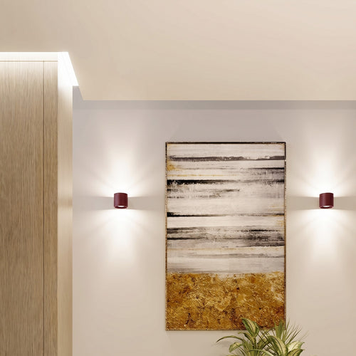 Sollux Lighting Plafondlamp ORBIS 1 bordeaux - 10x10x10cm