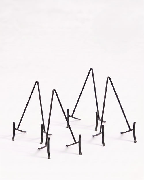 vtwonen - Bordenstandaard - Metaal - Zwart - 11x20 cm - Set van 4