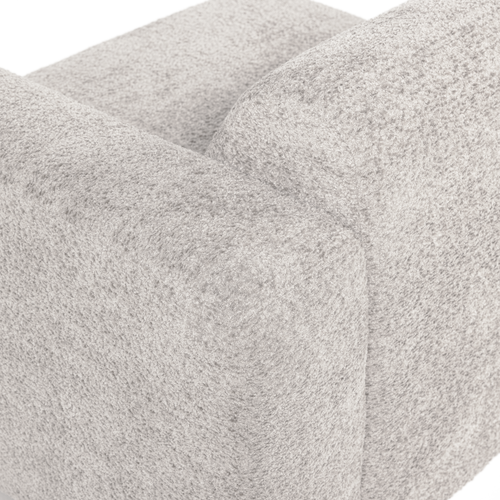 WOOOD 1-zits bank arm rechts Mojo Base - Wollig - Ecru - 74x105x97