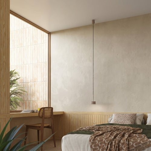 Sollux Lighting Hanglamp AURA 1 taupe Gx53 - 10x10x125cm