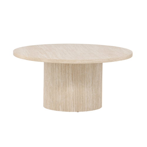 Nest living Nohr Ronde Houten Salontafel Beige - Ø 80 cm - vtwonen shop
