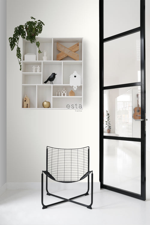 ESTAhome behang effen wit - 53 cm x 10.05 m - 137020