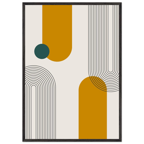 Artfulprints Poster met Lijst Boho – Path and form   - 70x100 cm - Meerkleurig
