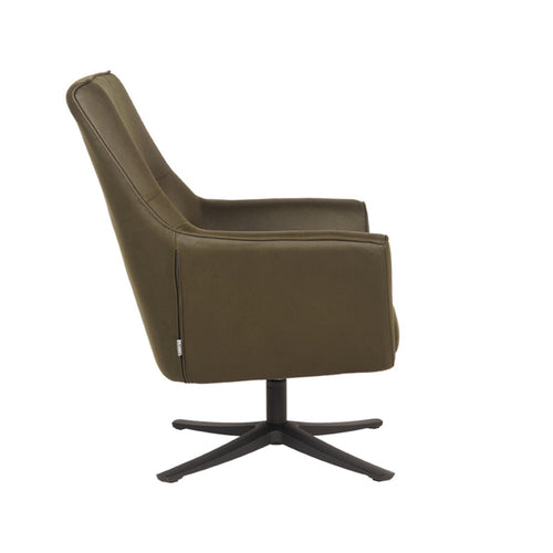LABEL51 Fauteuil Tod - Groen Stof/Metaal - 76x75x90cm - vtwonen shop
