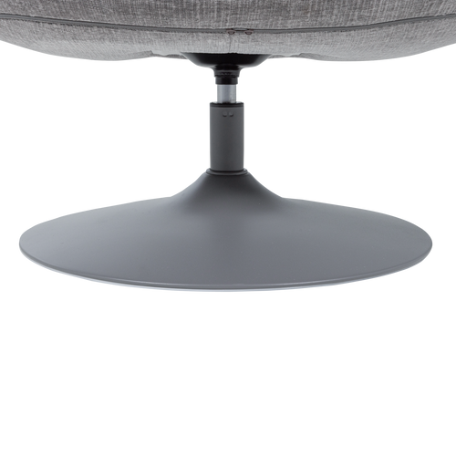 WOOOD draaifauteuil Elvi - Chenille Structuur - Lichtgrijs - 81x73x84 - vtwonen shop