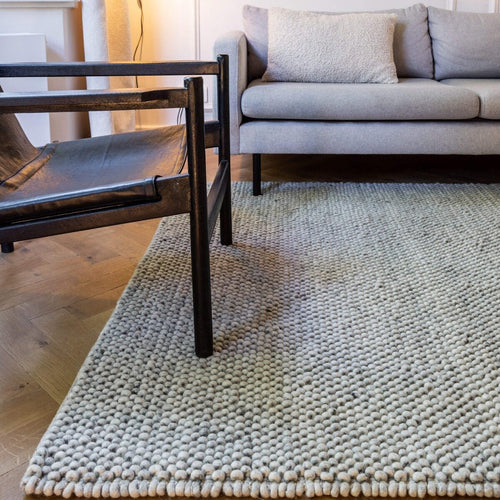 Interieur05 Wollen vloerkleed Lecco licht grijs - 160 x 230 cm