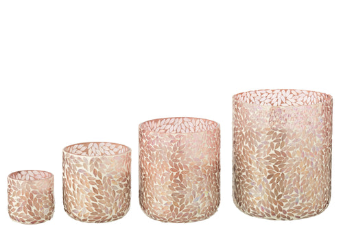 J-Line geurkaars Tender Rose - wax - roze - XL - 150U