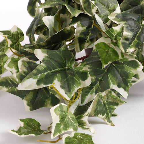 Mica Decorations Hedera Kunstplant in Bloempot Stan - H45 x Ø25 cm - Groen Bont