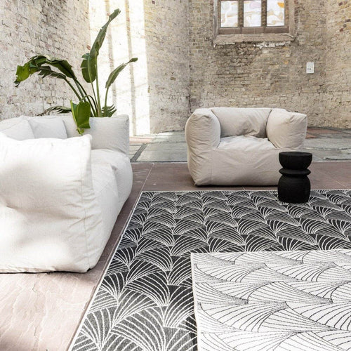 Interieur05 Buitenkleed Deco zwart/wit dubbelzijdig - 240 x 340 cm - vtwonen shop