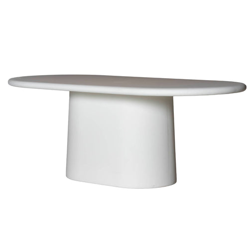 Giga Meubel Eettafel Romy - Ovaal Off-White Eco Composiet - 240x100x75cm