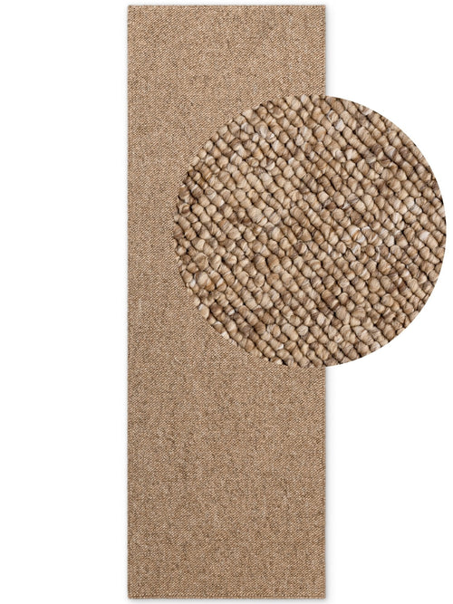 Elle Decoration Rocco Wool-Look Rug Rocco Caramel 200x290 cm