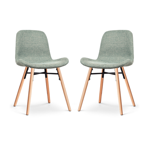 Nolon Nena-Fé Eetkamerstoelen Set van 2 - Zacht Groen - Hout