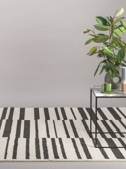 AFK Living vloerkleed Interval - zeer zacht - zwart - 160 x 230 cm - vtwonen shop