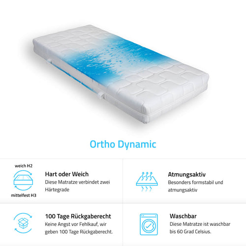 Home Deluxe ORTHO DYNAMIC matras 100 x 200 cm - vtwonen shop