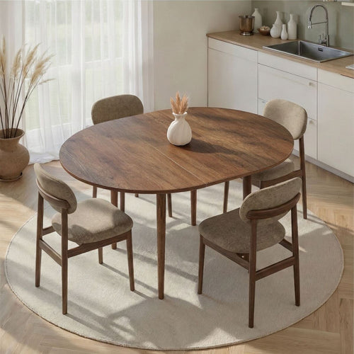 Calicosy - Ronde uitschuifbare eettafel KLARA - 100x100x75 cm