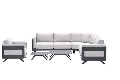 Realdo lounge fauteuil - carbon black - valley sand