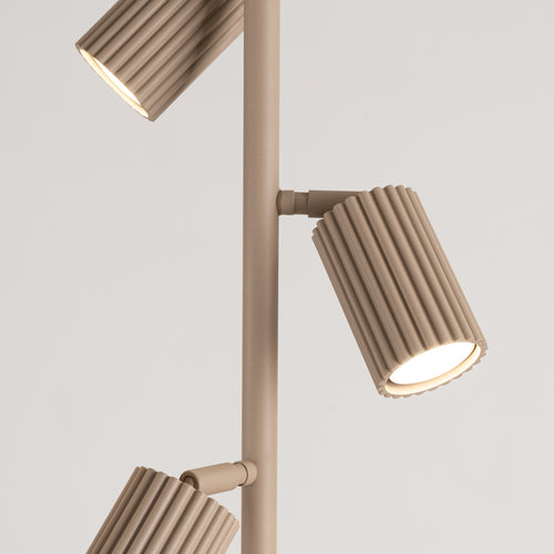 Sollux Lighting Vloerlamp KARBON 3 taupe - 30x30x155cm