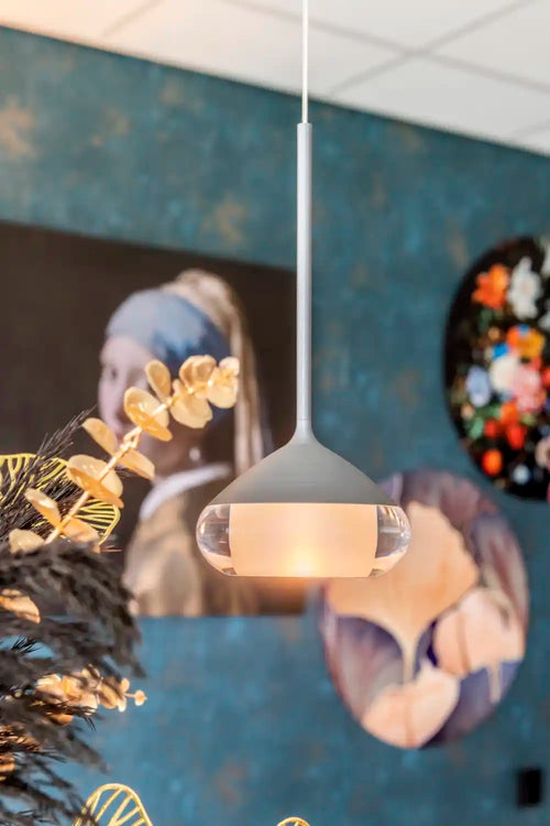 Artdelight hanglamp Phoenix - 1 lichts - 11.6  x 200   cm - mat chroom