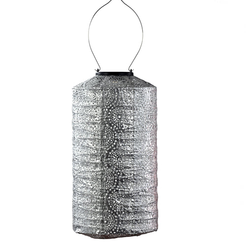 Lumiz solar lampion - occult cylinder - 18 cm - zilver - vtwonen shop