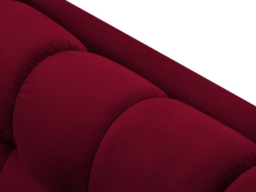 Cosmopolitan Design Bank Bali 2-zits, flueel, rood - 96x152x75cm