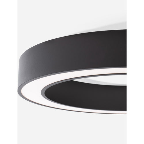 Nova Luce MORBIDO Morvido Geïntegreerde LED Plafondlamp (Semi-Fut) Zandzwart Dimbaar LED 48W 3730lm 2700-4000K Kleurtemperatuur Afstandsbediening