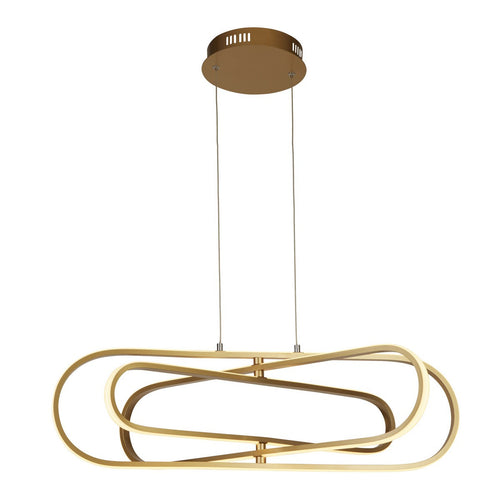 Clip LED-plafondhanger, goud aluminium