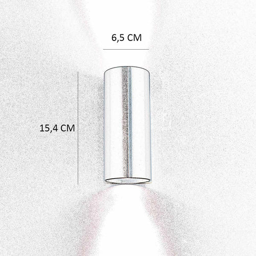 Artdelight wandlamp Roulo - 2 lichts - 6.5  x 15.4   cm - brons - vtwonen shop