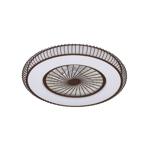 CristalRecord plafondventilator Mirabel - 1 lichts - 56  x 20   cm - brons wit