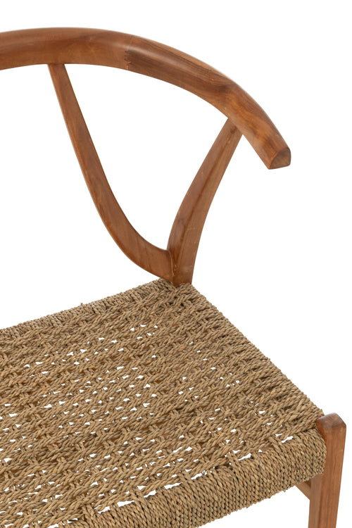 J-Line stoel Alis - hout - naturel - vtwonen shop