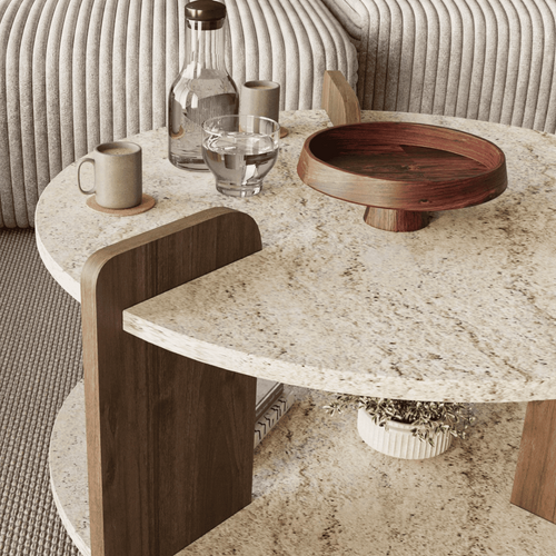 Calicosy - MILO Salontafel - Naturel - 70x70x45 cm