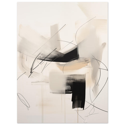 Artfulprints  Abstract - Chique brush 3   poster 30x40 cm