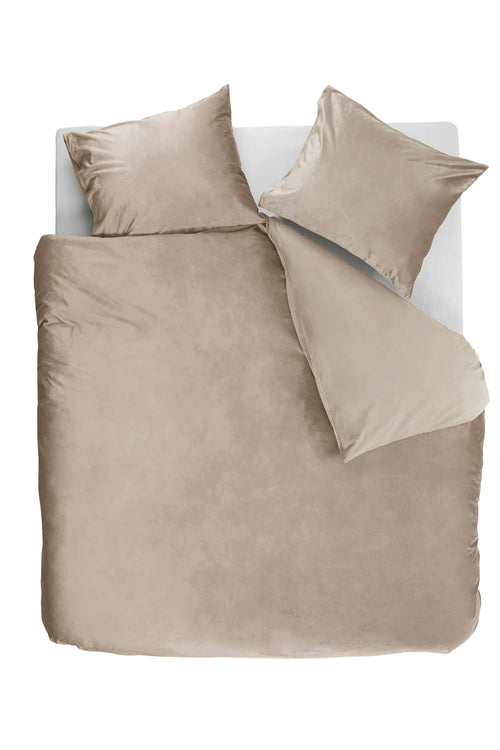 Ambiante Dekbedovertrek Velvety - 240 x 200/220 cm - Zand