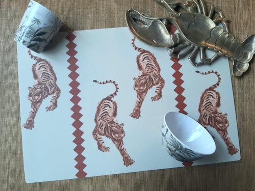 Catchii Placemat Tiger Panthera terracotta